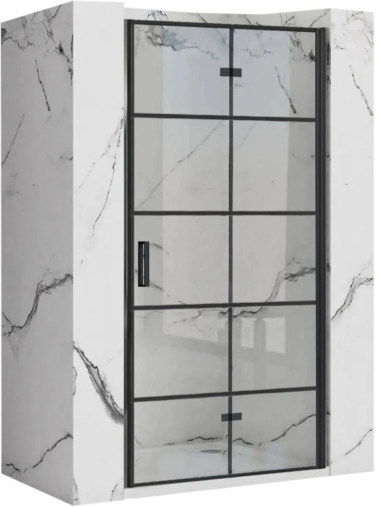 Porta Doccia Rea Molier Black 90 + Profilo