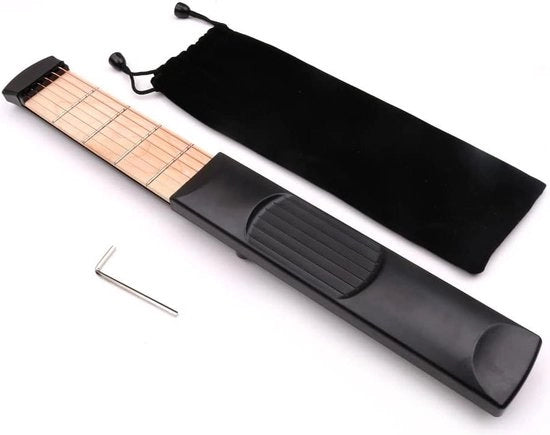 Strumento di pratica per chitarra a 6 corde da tasca per manina sinistra per allenamento del chitarrista principiante