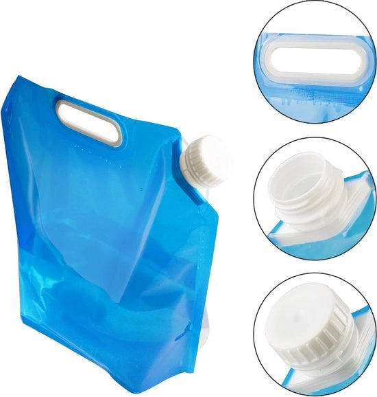 Sacca da 5 litri opzionabile - con cappuccio chiuso - per campeggio e outdoor