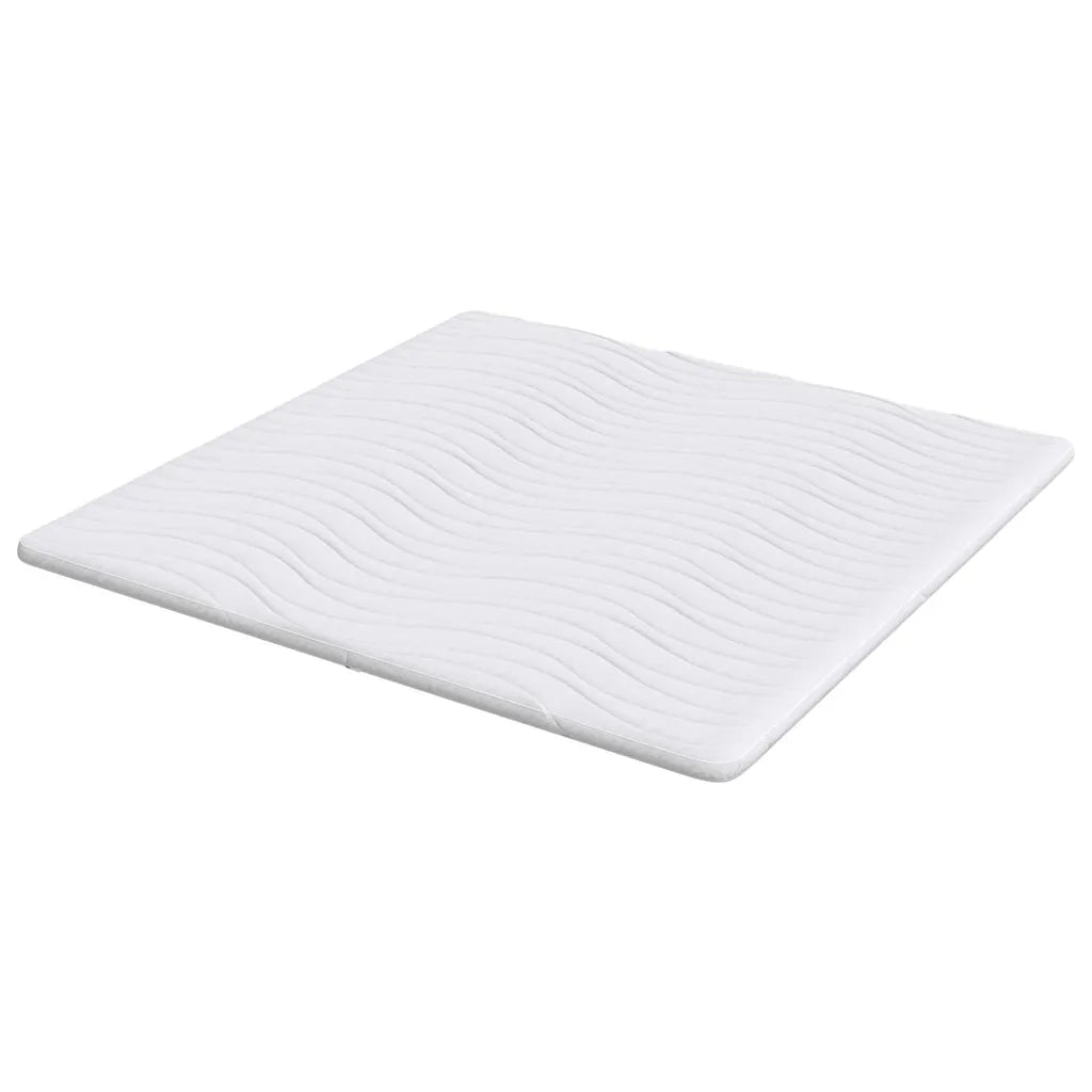 Topper per materasso Bianco 200 x 200 cm Tessuto a maglia CFW5730657