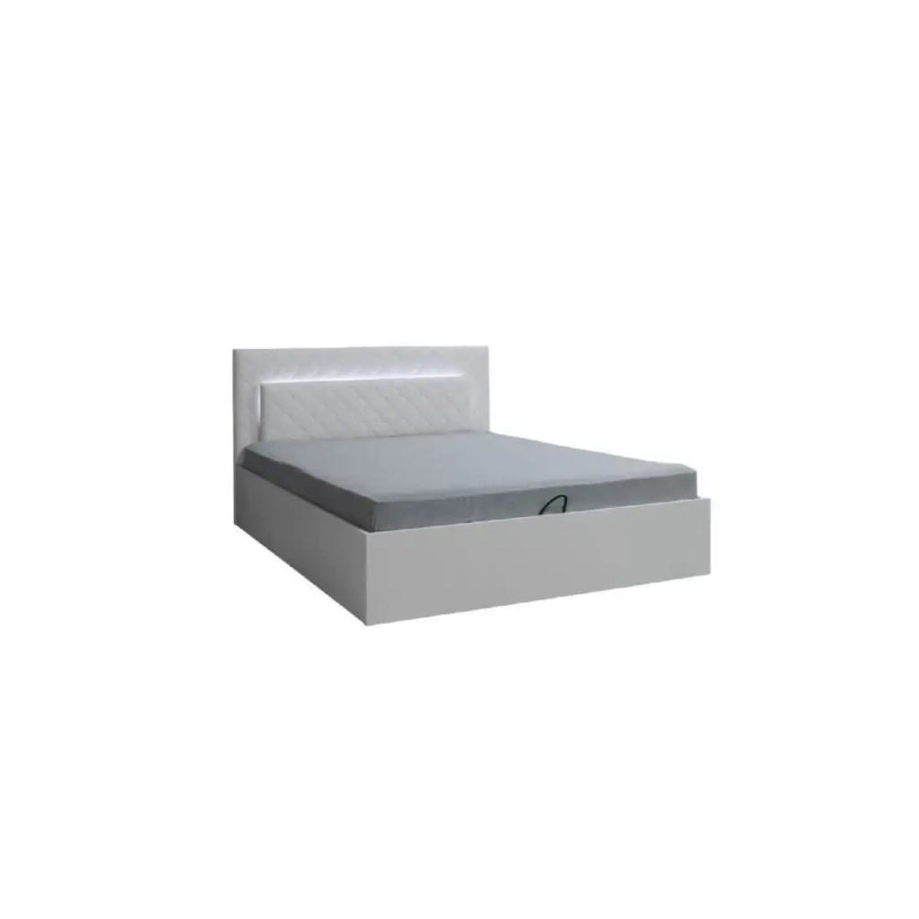 Set camera da letto PANAREA letto 180x200 cm + LED + comodini + rete, design per adulti