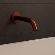 SINED Beccuccio Inox Satinato da Parete per Lavandino in Acciaio Inox 316L Finitura Oro Rosa adatto per ambienti interni ed esterni - Modello Levante