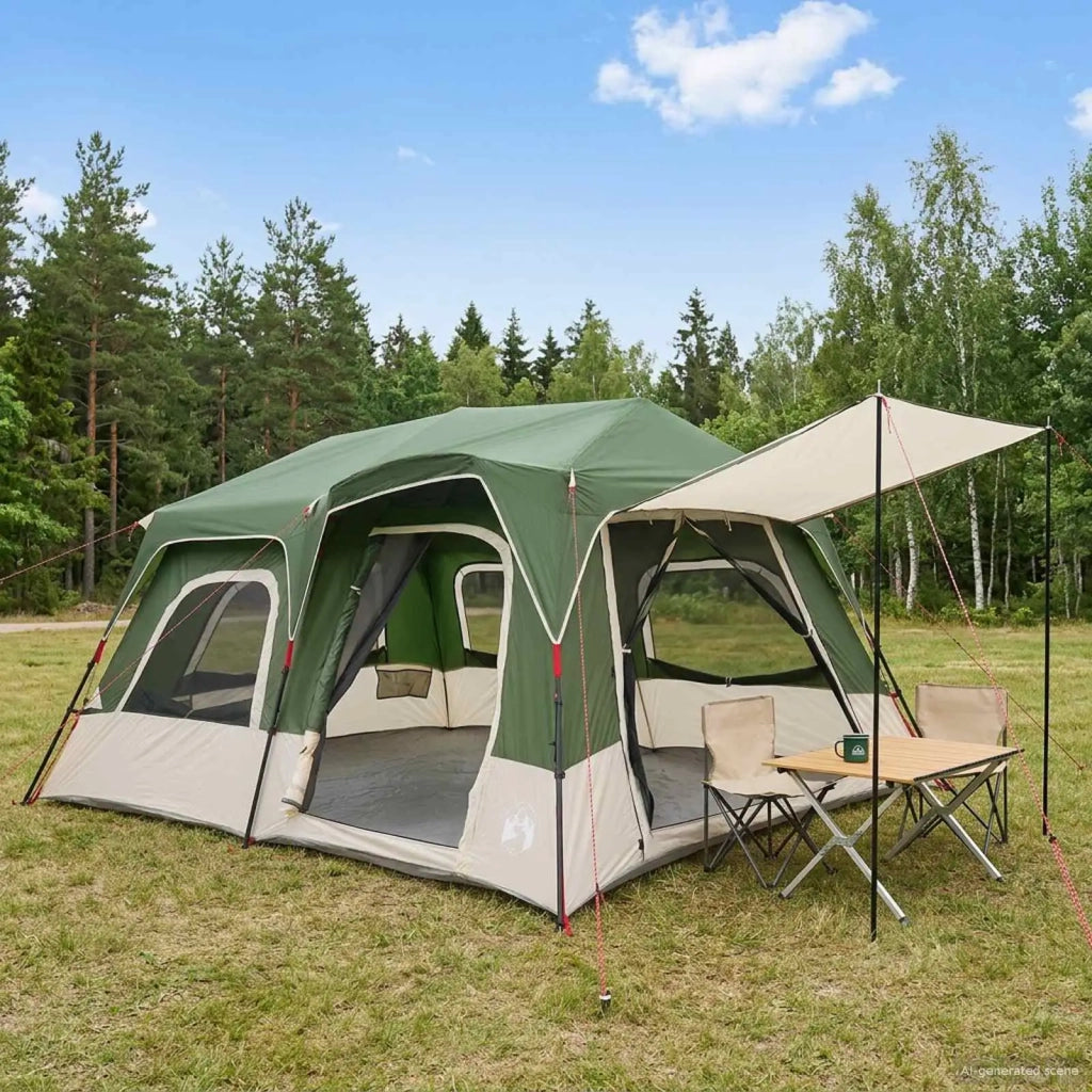 Tenda Istantanea Verde 8 persone 42017484