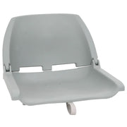 Set Sedile Barca Pieghevole 4pz Senza Cuscino Grigio 48x51x41cm 3284275