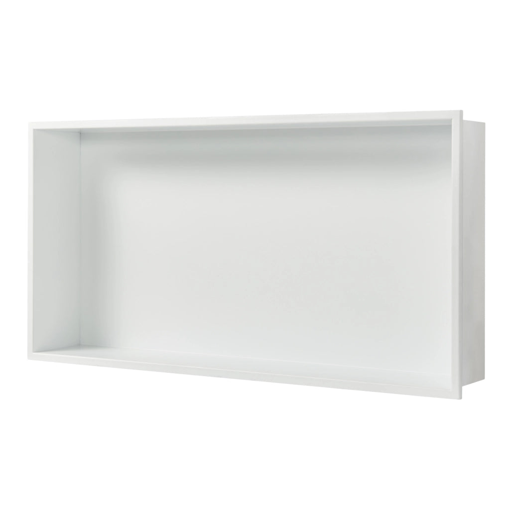 Mensola da Incasso Kristinehamn Nicchia da Parete 62 x 32 x 10 cm Bianco opaco [neu.haus]