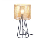 Lampada in Metallo e Corda Lume E27 max 40watt 20x17 H 39 cm Design Moderno