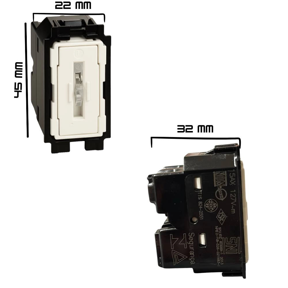 Bticino living now k4001 interruttore unipolare 10ax 250v