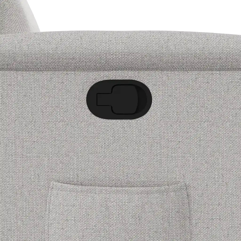 Divano Sedia-Poltrona Reclinabile in Tessuto Grigio Nuvola 812444