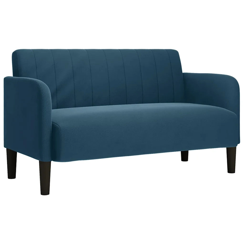 Divano Divanetto Blu 109 cm in Velluto 4100586