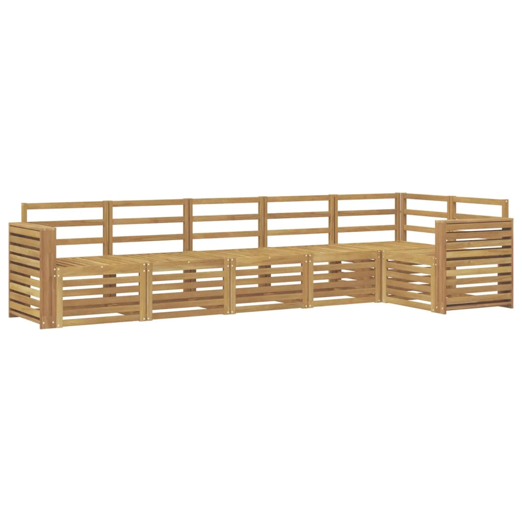 Set di divani da esterno 6 pcs Bianco 310 x 132,5 x 73 cm 3391919
