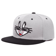 Cappellino da baseball con ricamo di coniglio, regolabile, casual, multicolore