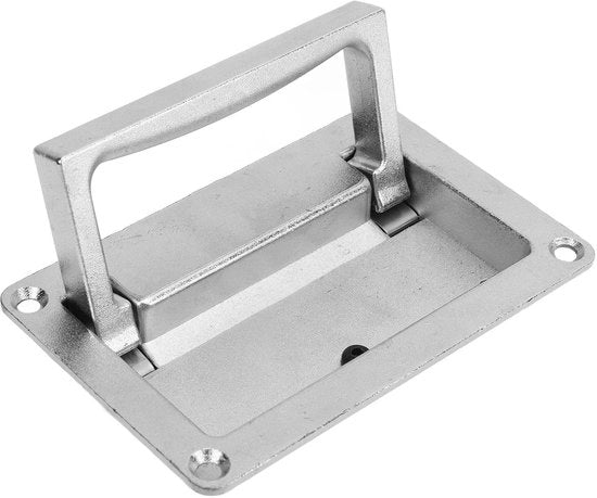 Anello a Zincatura Resistente - Maniglia Integrata - Adatto per RV/Trailer - Resistente e Duraturo - Dimensioni: 52 x 93,5 mm - Drenaggio