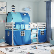 Letto a Castello senza Materasso Blu 80x200 cm Massello Pino 3283992
