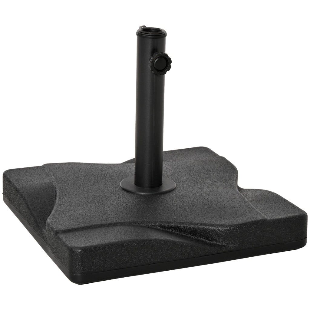 Base per Parasole 20 kg ¨C zephmum ¨C Nero 41.5x41.5x33 cm