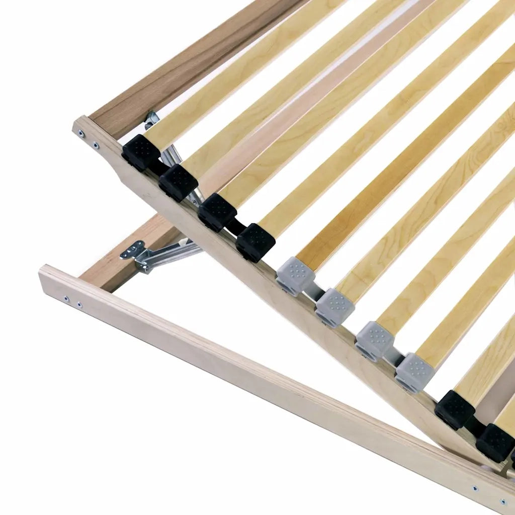 Base a doghe Marrone 140 x 190 cm Legno massello di faggio 42015249