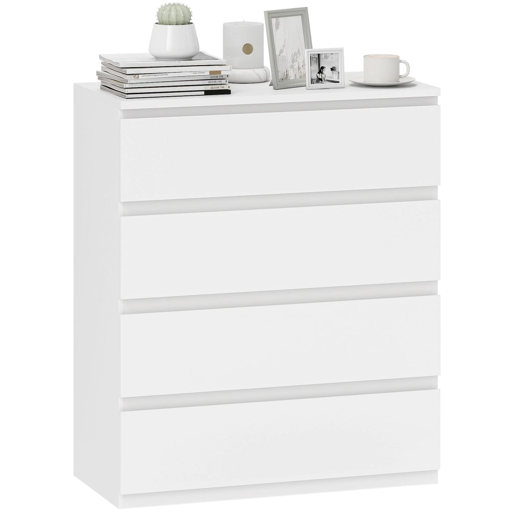 Cassettiera 4 Cassetti ¨C Zephmum ¨C Bianco 80x39x95