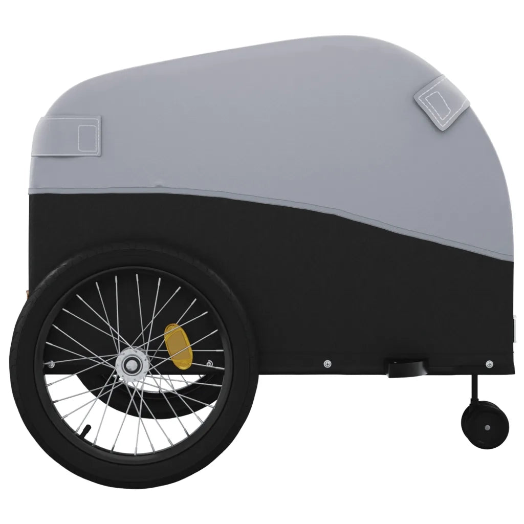 Rimorchio da Bici Nero e Grigio 45 kg in Ferro CFW2494692