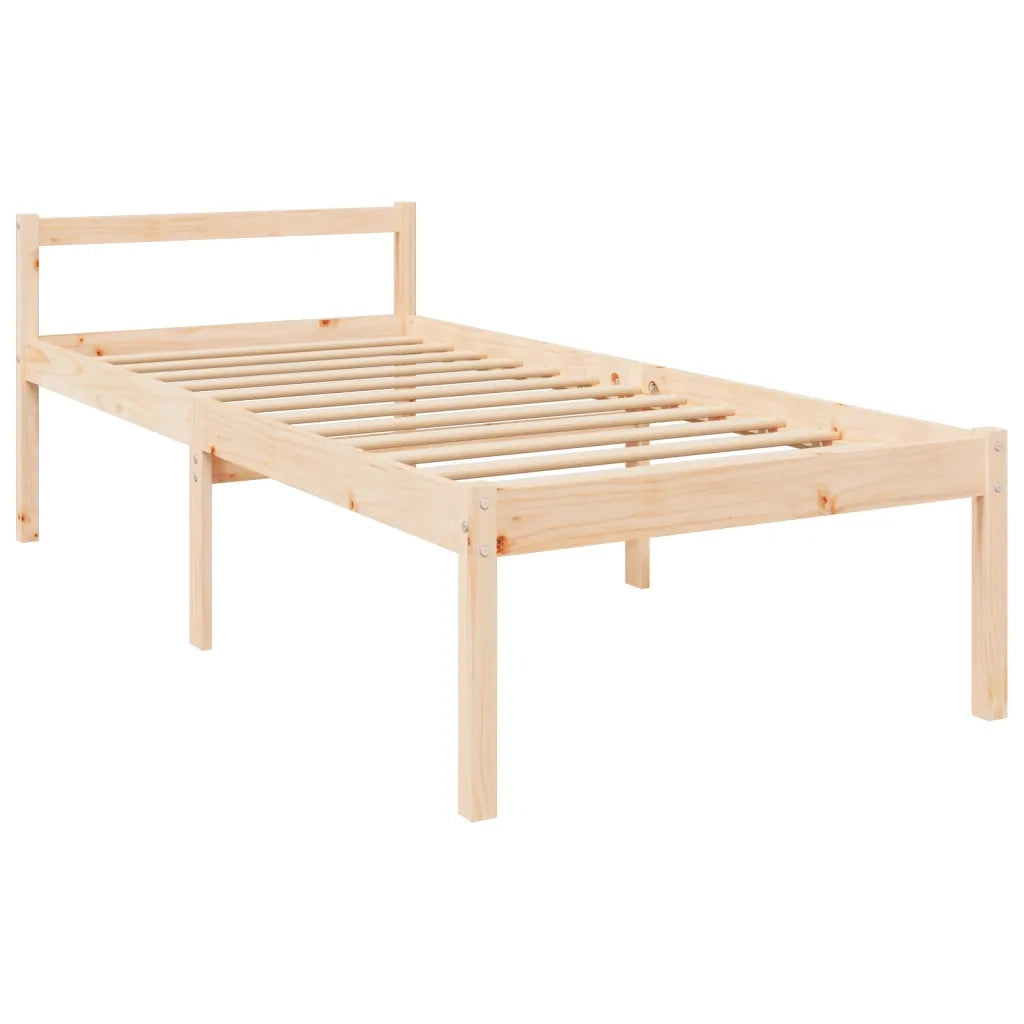 Letto per Anziani 75x190 cm Small Single Legno Massello di Pino 810574