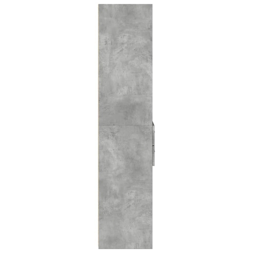 Buffet credenza cassettiera mobiletto mobile contenitore organizer cucina soggiorno salotto alto 50 x 42,5 x 185 cm legno ingegnerizzato grigio 02_0034450