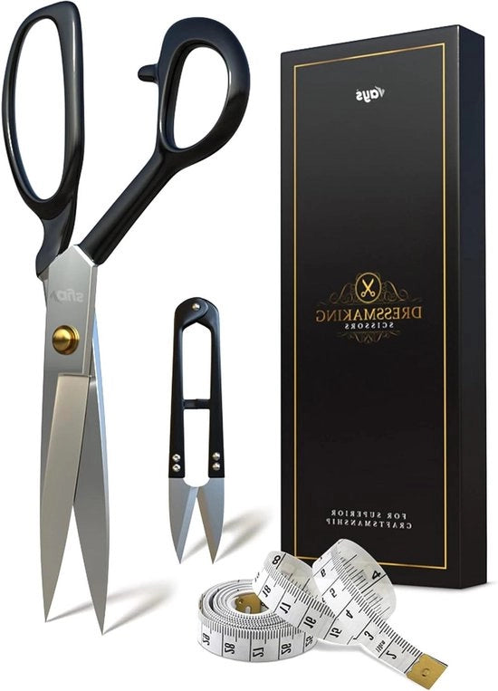 Scaletta premium per cucire, ricamare e altro - con uncino a filo e righello da 225 cm