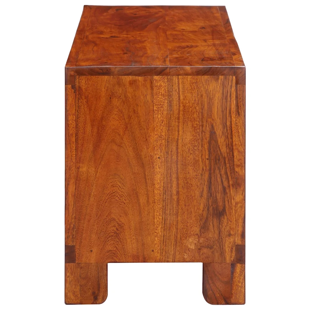 vidaXL Mobile Porta TV Multicolore 110x30x40 Legno Massello di Acacia