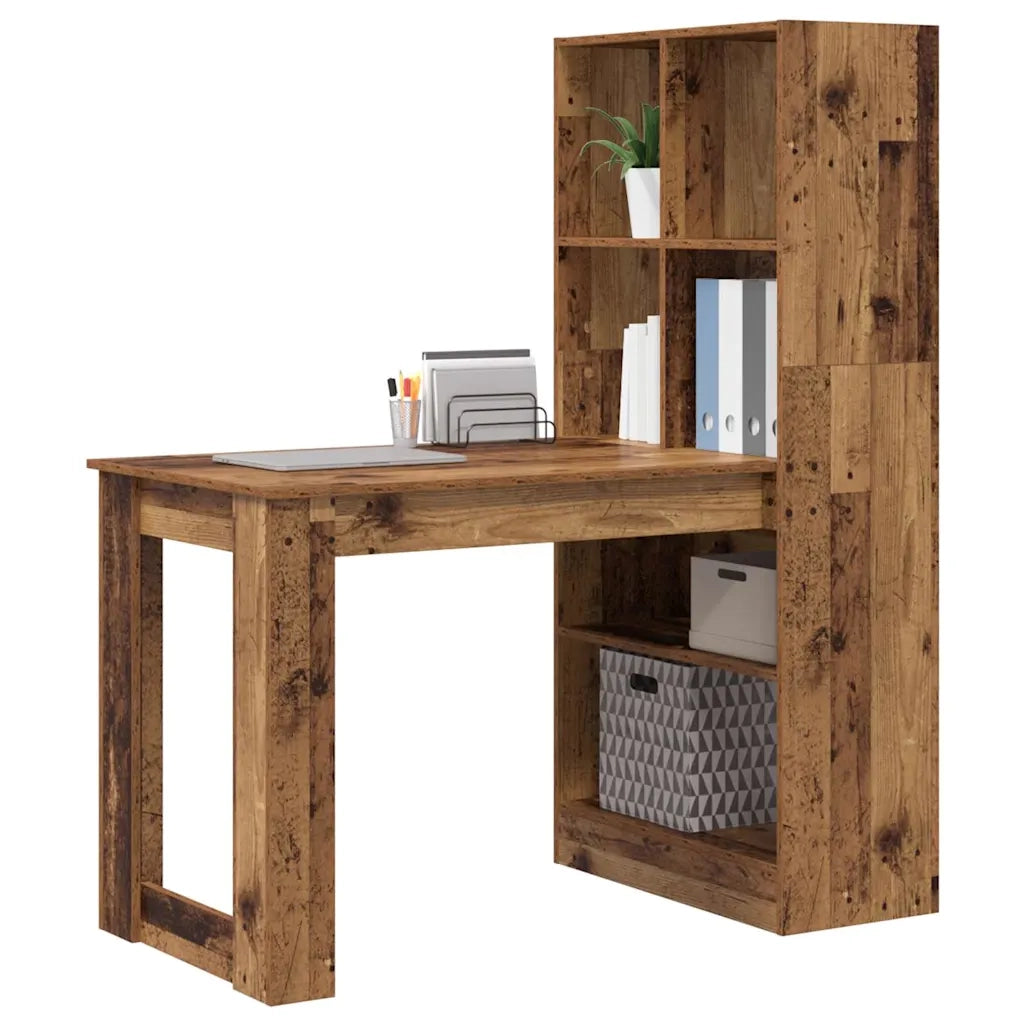 vidaXL Scrivania Legno vecchio 122 x 67 x 145 cm Legno multistrato