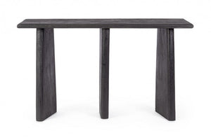 Consolle 130x40x75 cm Caffèblack in Legno Nero