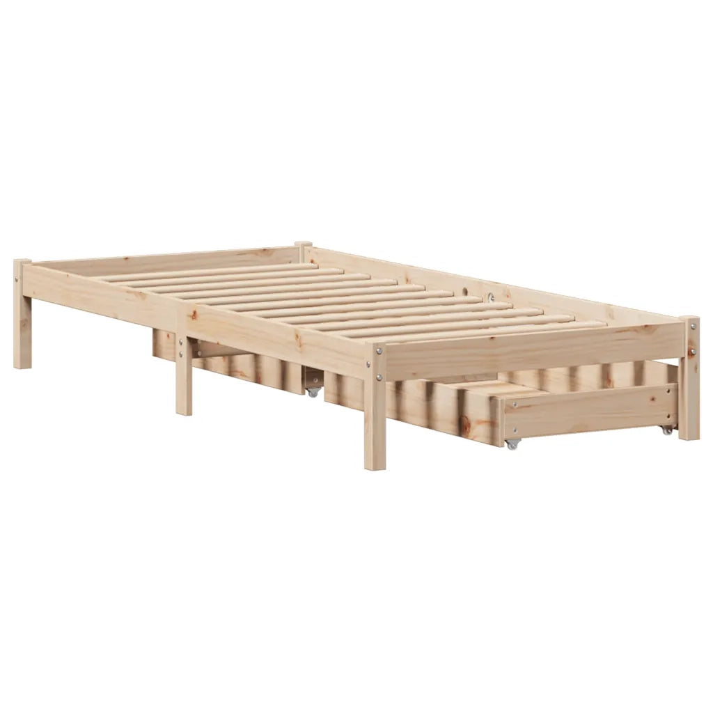 vidaXL Letto senza Materasso 90x190 cm in Legno Massello di Pino