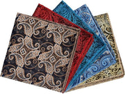 Set di 5 Stoffe per Heren, Fazzoletti in Pochette, Asciugamano per Mano con Motivo Orientale, 23 x 23 cm, Regalo Perfetto per Padre, Compagno o Amico