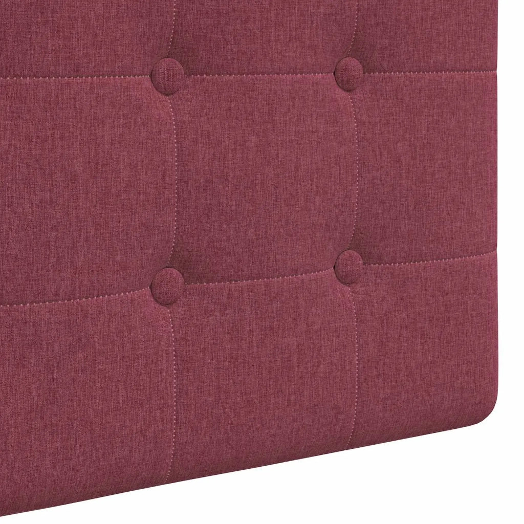 Testiera sospesa Con luce LED Rosso Vino Tessuto