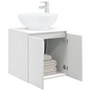 Mobile Lavabo | Armadio Lavabo da Parete Bianco Lucido 49,5 x 44,5 x 65 cm