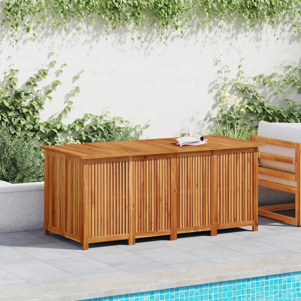 Contenitore da Giardino 200x80x75cm in Legno Massello di Acacia