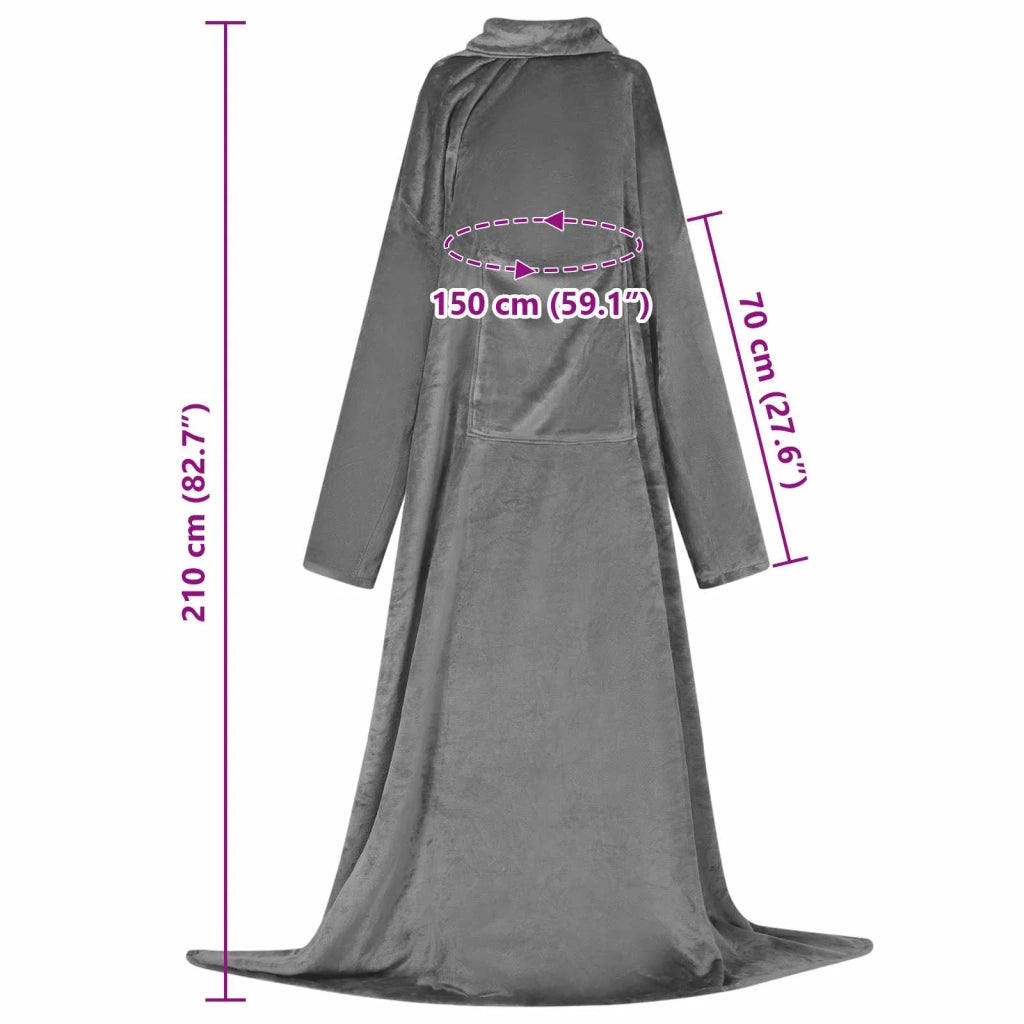 Felpa coperta Grigio scuro F Flanella CFW8124725