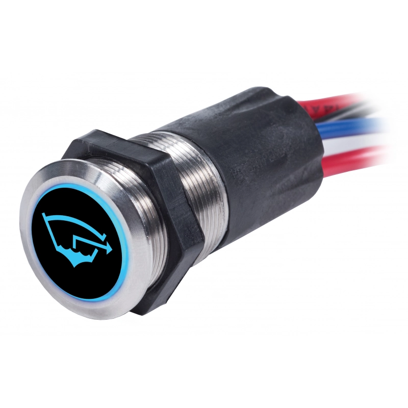 INTERRUTTORE A LED BLU-ROSSO OFF-ON