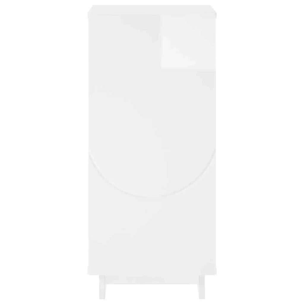 Credenza Bianco Lucido 33,5 x 34,5 x 75 cm Legno ingegnerizzato 8011508