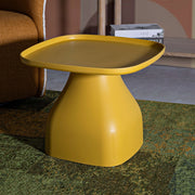 Matata, Tavolino da Salotto Adatto per Indoor/outdoor, 48x48x38h cm Giallo