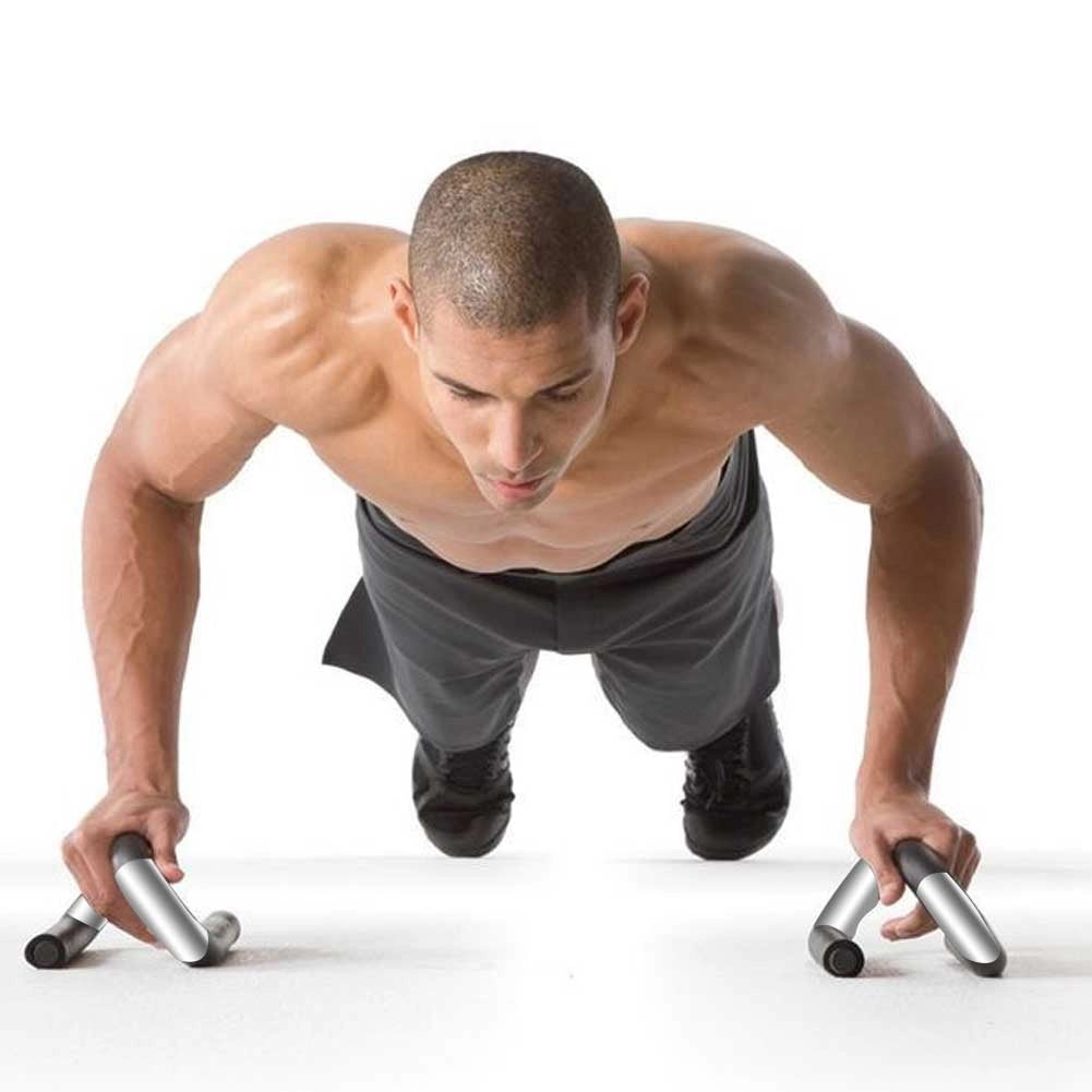 Set 2 Maniglie Flessioni Palestra Allenamento Muscoli Pettorali Braccia Spalle
