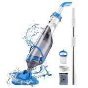 Pulitore Piscina Manuale con Cepillo e Asta Regolabile 63-150 cm ¨C zephmum ¨C Blu