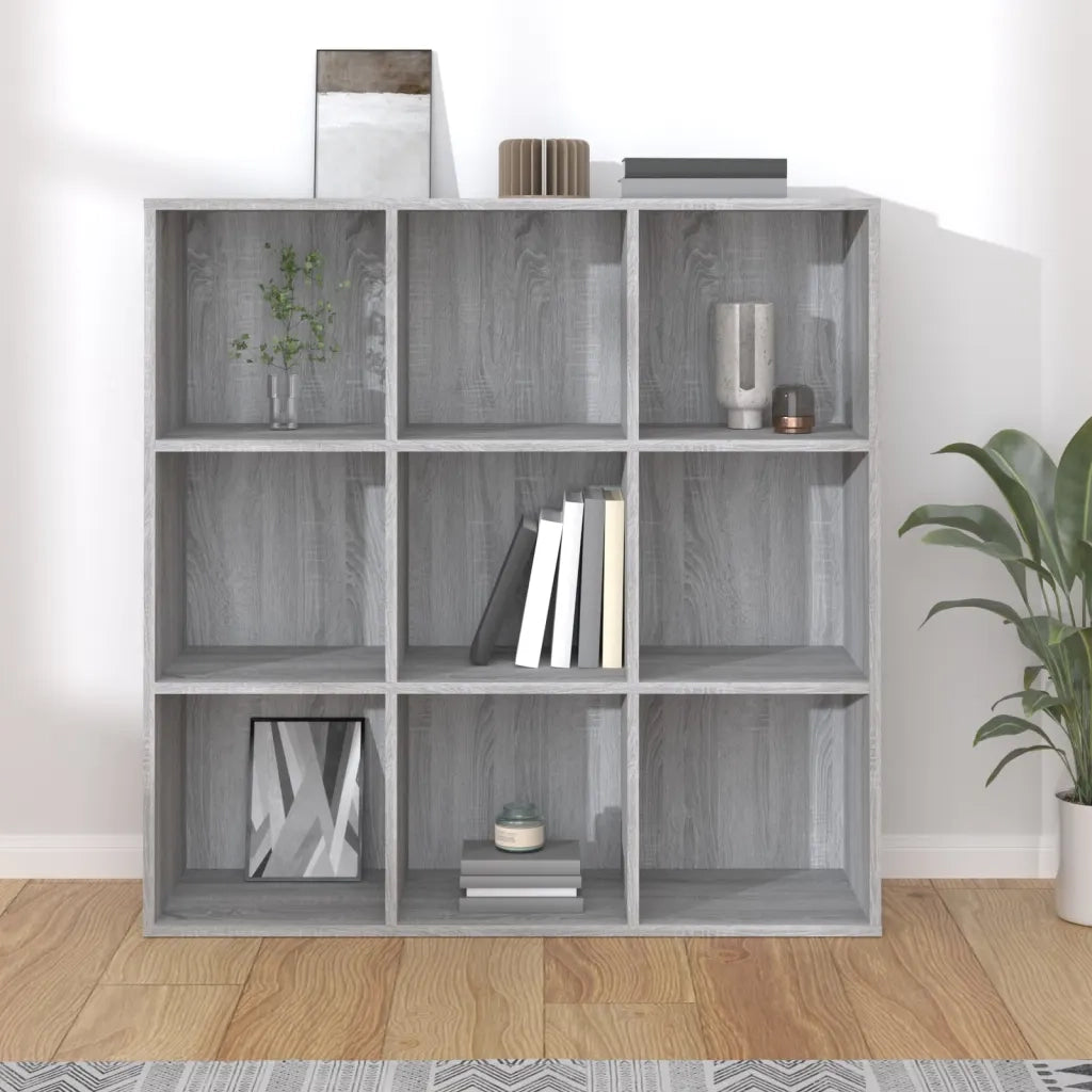 Libreria Grigio Sonoma 98x30x98 cm cod mxl 5715