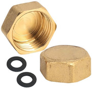 Stoppero a sfere 3/8 pollici - Doccia interna - Ottone - 2 pezzi - Stop a sfere chiuso - Per sanitari/ riscaldamento - Bocchetta di chiusura