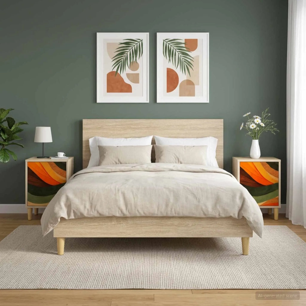 Armadio da Notte BONN 2 pz Rovere Sonoma 36 x 33 x 50 cm 8007214