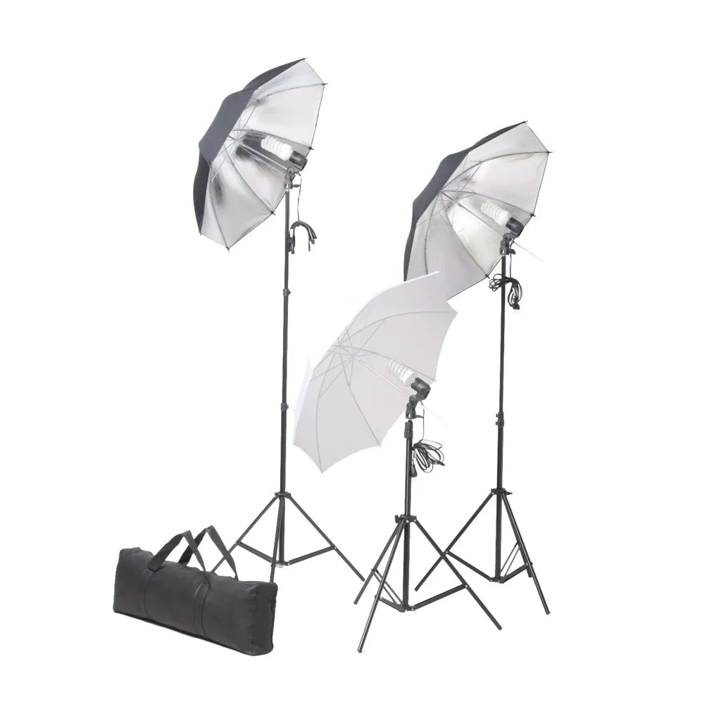 Kit Studio Fotografico con Set di Luci e Fondale CFW3772030