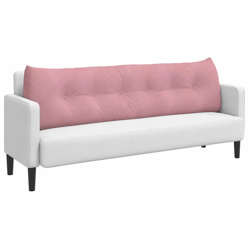Cuscino per Schiena Rosa 180 x 24 x 50 cm Velluto