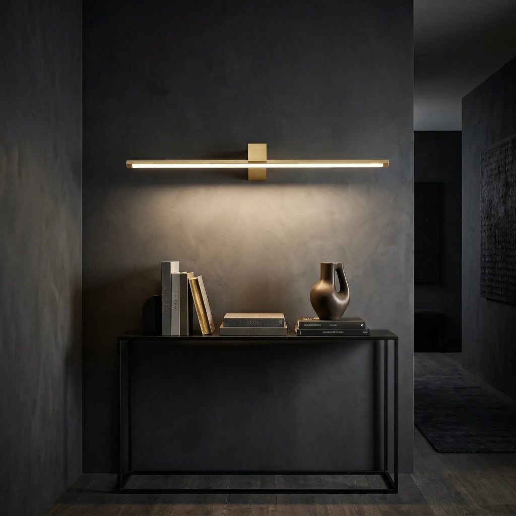 Applique Da Bagno Led Swe048-1w 80cm Gold Brush