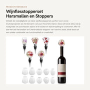 Set di stopperi per bottiglie in acciaio inossidabile 15 pezzi - Harsmallen - Stopperi geometrici - Accessori per la casa - Aria di silicone - Stopperi per bottiglie