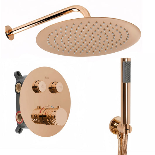 Set Doccia Da Incasso Rea Lungo Diamond Copper + Box
