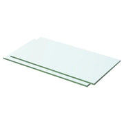 Mensole in Vetro Trasparente 2 pz 50x20 cm
