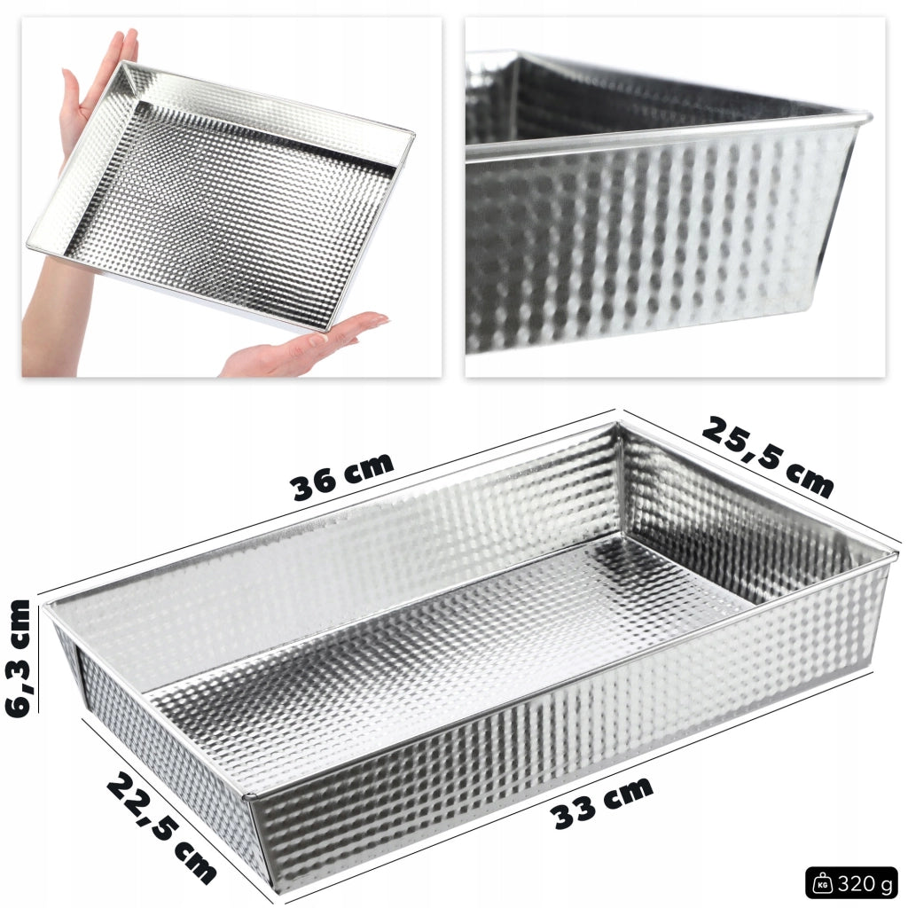 Teglia rettangolare per torte KADAX, 36x25x6 cm