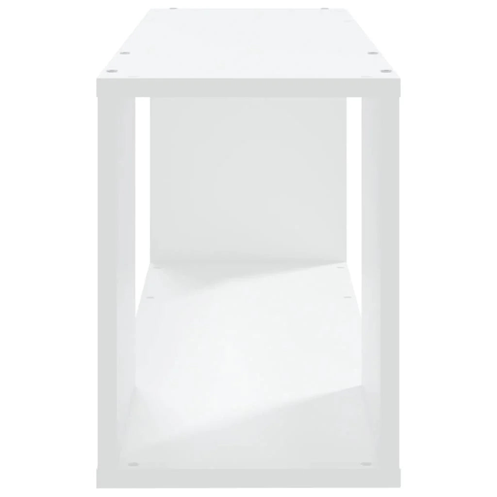 Mobile TV multimediale mensola TV credenza TV sala da pranzo soggiorno camera da letto 80 x 24 x 32 cm legno ingegnerizzato bianco 02_0026214
