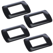 Placca 4 pezzi living light international 3 posti tecnopolimero l4803 *** colore acciaio scuro, confezione 1